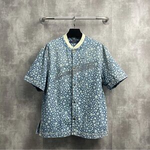 Authentic Louis Vuitton Blue and White Polka Dot Jacket